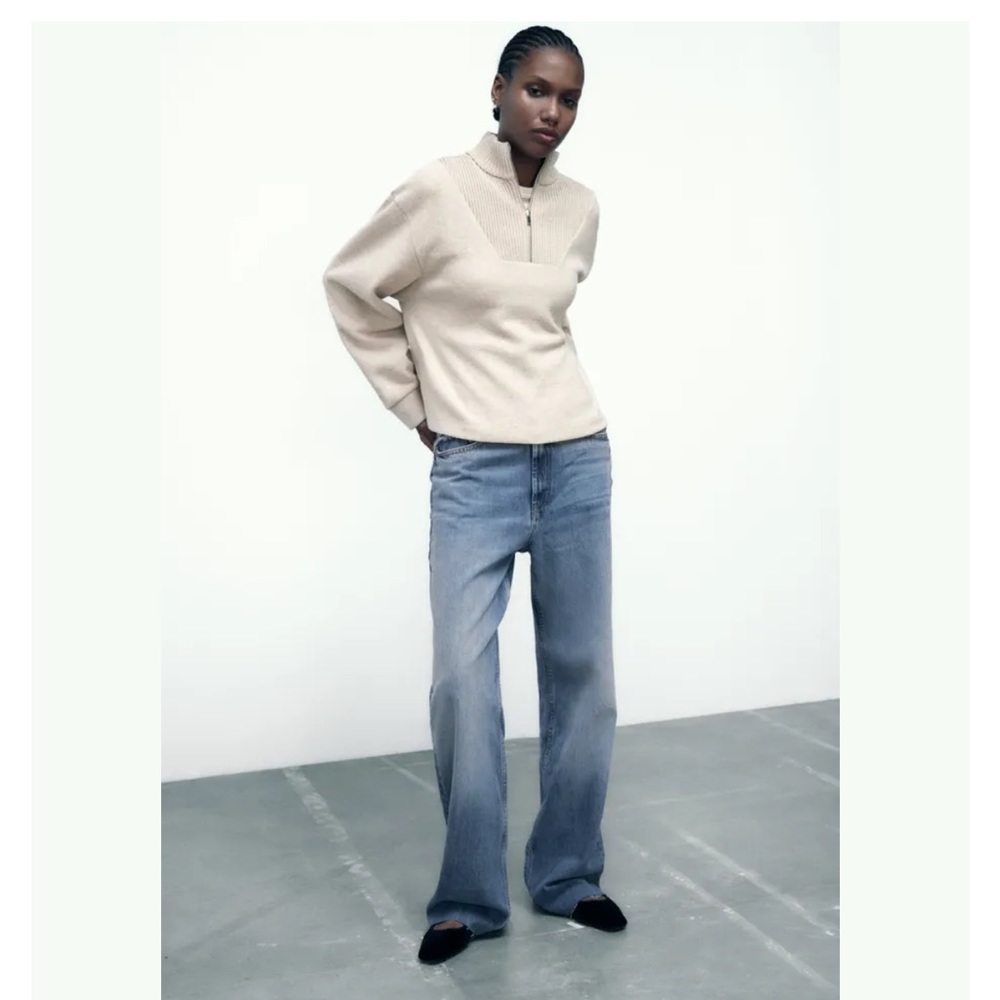 Zara Soft Half-Zip - NWT - Size S